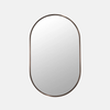 Future Glass Inara Pill Mirror - 900 x 560mm - Antique Brass