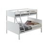 Zinnia Single Double Bunk Bed Frame Rubber Timber Wood Loft Furniture - White
