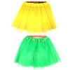 2x Tulle Ballerina Tutu – Small, 3-Layer Children’s Costume Skirt Yellow & Green Australia Day