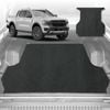 6D Diamond Ute Tub Mat for Ford Ranger (PX3 Dual Cab Ute) 2018-2022 (with spray on liner or no liner)-Black-Outback GT