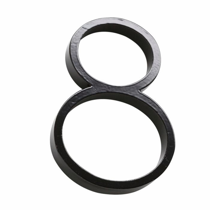 Sandleford 120mm Black Slimline House Number 8