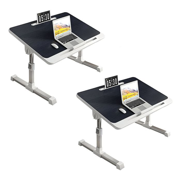 SOGA 2X 60x40cm Black Small Foldable Laptop Bed Table