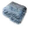 Bloomington 2 Tone Sky/Stone Blue Faux Fur Long Hair Extra Large Throw Blanket 152 x 203 cm
