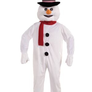 Deluxe Adults Snow Man Mascot Costume - Standard