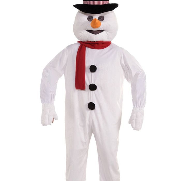 Deluxe Adults Snow Man Mascot Costume - Standard