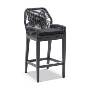Outdoor Hugo Aluminium & Rope Bar Stool