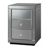 ALFORDSON Mirrored Bedside Table Grey