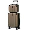 Advwin 20"+14" Hardshell Carry-On Luggage Set - Suitcase with Power Bank Pocket, Cup Holder & Silent Wheels