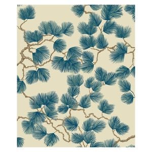 Wallpaper Trader Pine Wallpaper Roll 10.05m X 53cm, Blue