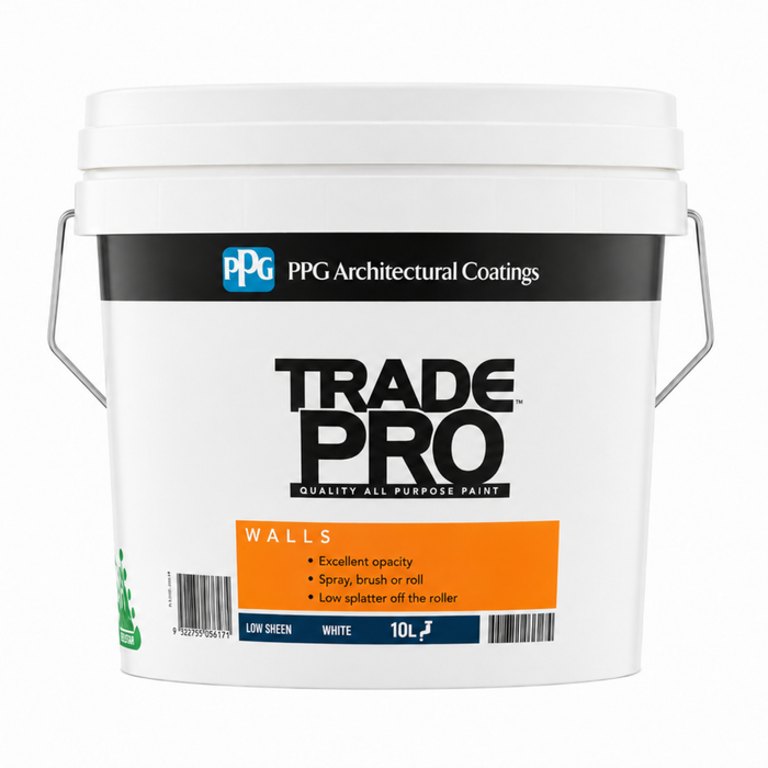 PPG Paints 10L White Low-Sheen Trade Pro Interior Paint