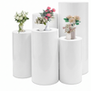 5pcs Metal Round Plinth Cylinder Pedestal Stand Wedding Decoration Cake Flower