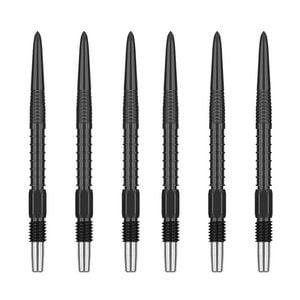 2x 3pc Target Swiss FireDart Point Black Dart Replacement Spare Tip 40mm