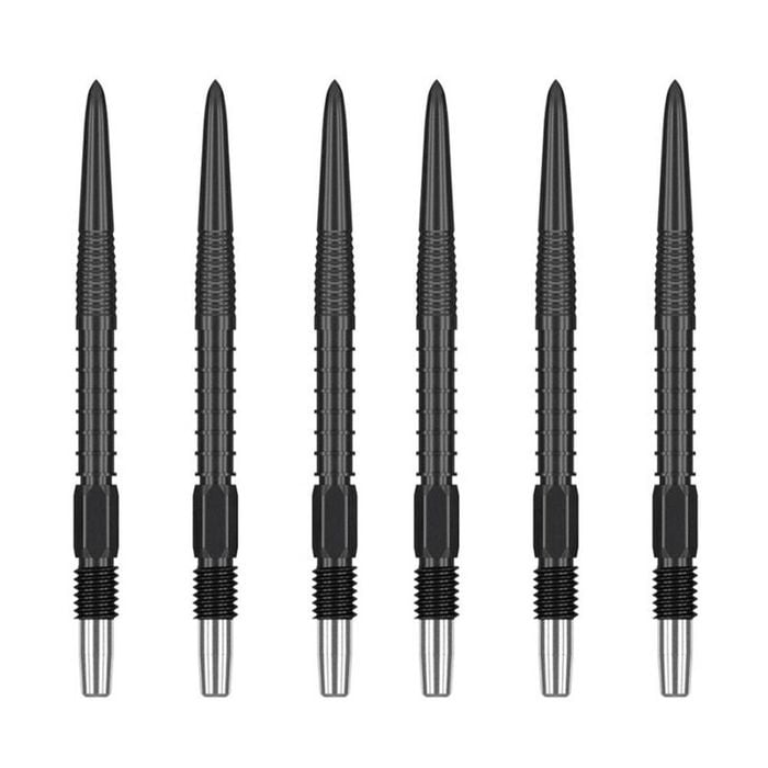 2x 3pc Target Swiss FireDart Point Black Dart Replacement Spare Tip 40mm