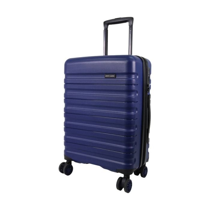 Pierre Cardin 4 Wheel Cabin Hard-shell Suitcase Travel Luggage 54cm Blue
