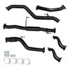 Ignite Exhausts Turbo Back For Holden Rc Colorado 3l 3" No Cat With Hotdog Black Aluminised Steel