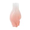 SOGA 32cm Tall Pink Hand-Blown Glass Flower Vase