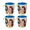 4x Nostalgic-art Ceramic Coffee Mug Retro O Clock Design 330ml