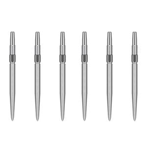 2x 3pc Target Swiss Nano Dart Point Replacement Spare Tip 30mm Silver