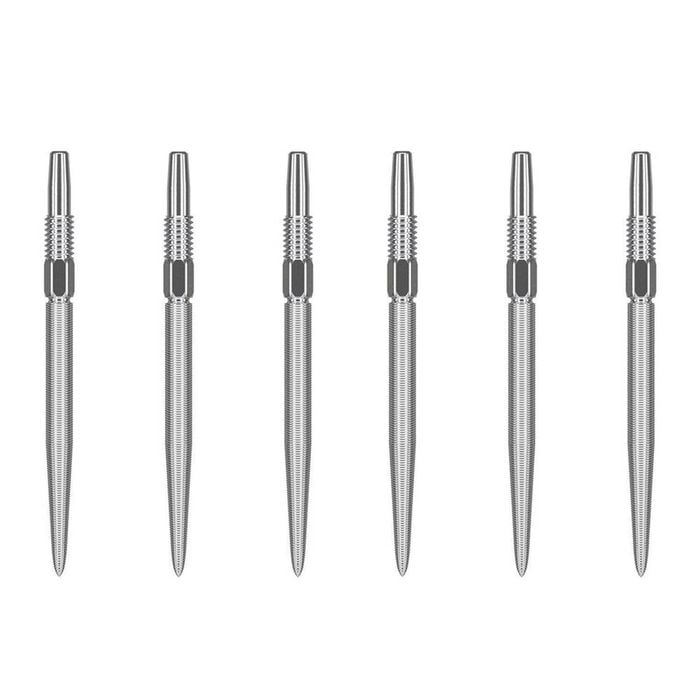 2x 3pc Target Swiss Nano Dart Point Replacement Spare Tip 30mm Silver