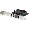 StarTech.com USB Adapter - PCI Express x1 - Plug-in Card - TAA Compliant - UASP Support - 4 Total USB Port(s)