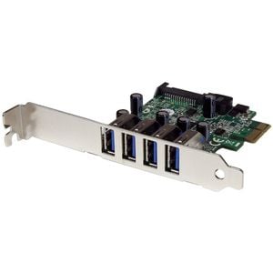 StarTech.com USB Adapter - PCI Express x1 - Plug-in Card - TAA Compliant - UASP Support - 4 Total USB Port(s)