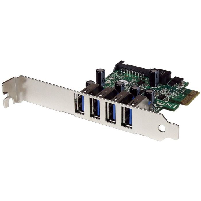 StarTech.com USB Adapter - PCI Express x1 - Plug-in Card - TAA Compliant - UASP Support - 4 Total USB Port(s)