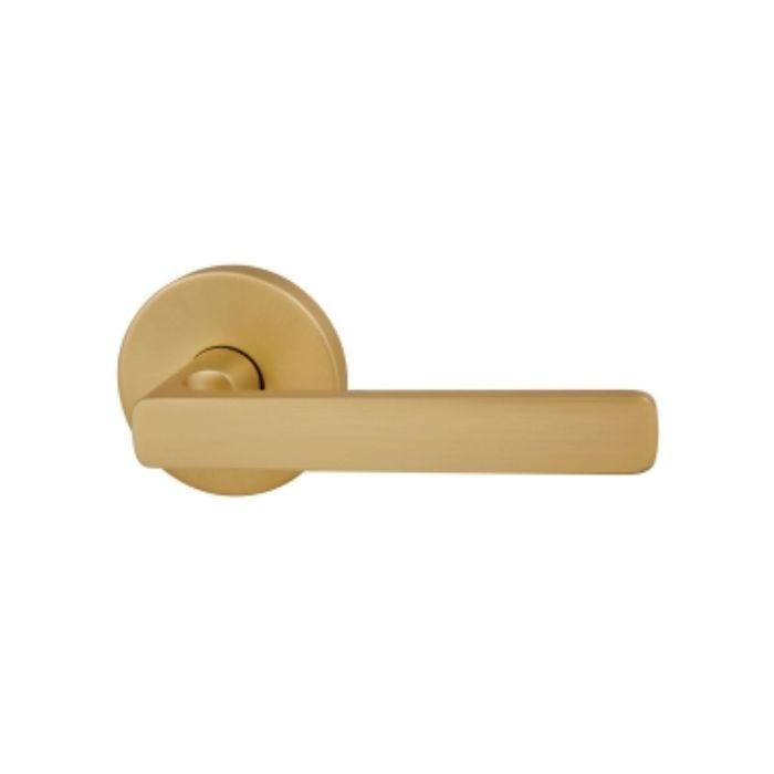 Gainsborough Avant Rivera Satin Brass Passage Lever Set