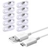 iWill 10 Pack 1m Data Transfer Charger Charging Micro USB Cable Cord for Android Phone Device Tablet Bulk White