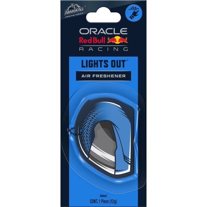 Armor All Podium Series Hanging Car Air Freshener Logo Helmet Lights Out Scent