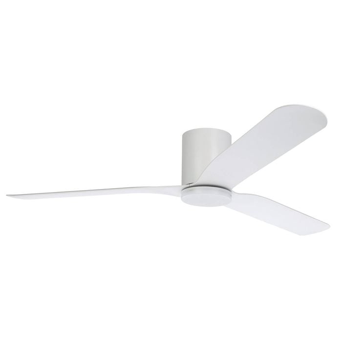 Eglo Iluka 60" Dc Fan 18w Led Tri-col White Hugger