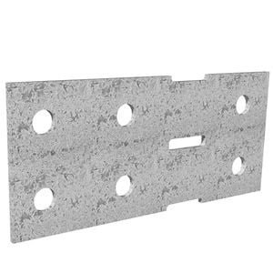 Dunnings 160 x 70mm M10 Galvanised Bracket Plate
