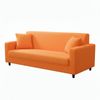 Anyseat 3 Seater Sofa Cover Plain Orange Style And Protection For Living Room Sofa Chair Elastic Stretchable Slipcover