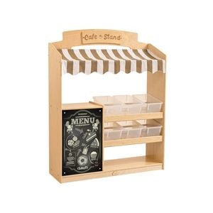 Jooyes Kids Role Play Cafe Stand Grocery Store With 6 Boxes - H133cm - 103cm | Role Play | 133cm