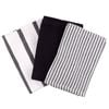 Scullery Pura Tea Towel Set Of 3 Black