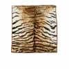 750gsm 3.5kg Double Layer Animal Print Faux Mink Blanket Queen 200x240 Cm Brown Tiger