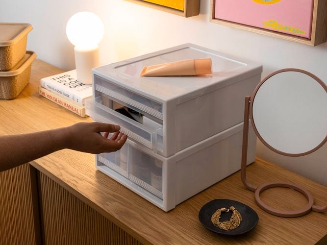 Brand page - Inabox - 6 modular drawers on sideboard