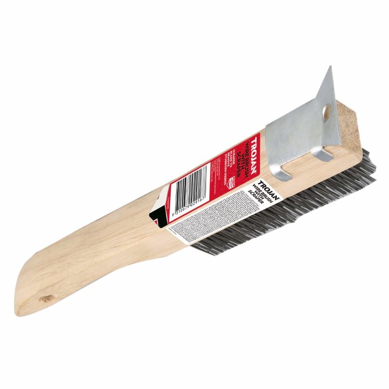 Trojan Wire Brush With Scraper