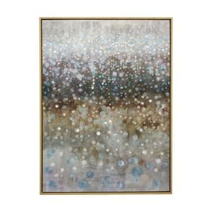 Lvd Framed Canvas Dark Rain Textured Print Wall Hanging Decor 90x120cm