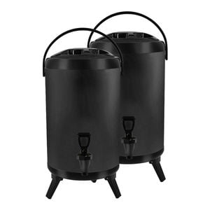 SOGA 2X Stainless Steel Insulated Beverage Dispenser with Tap 10L Black