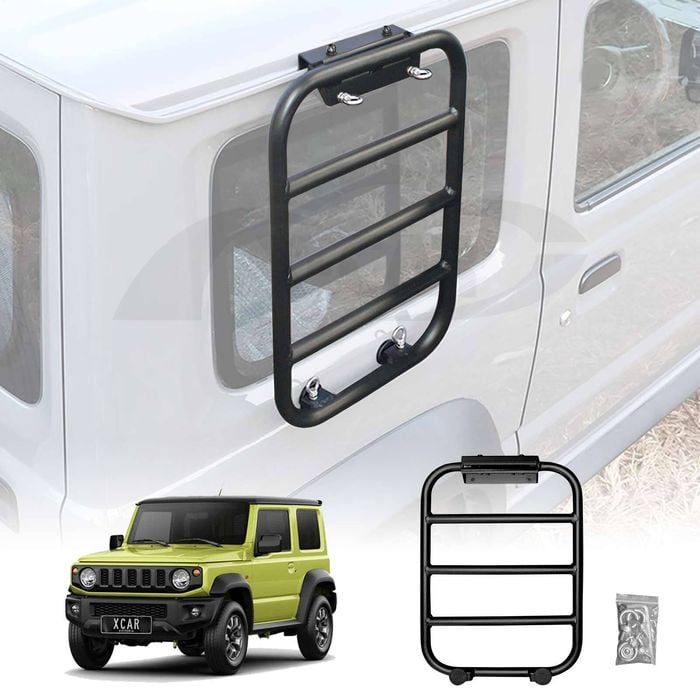 Side Ladder For Suzuki Jimny 3-Door 2018-Onwards Rear Window Climbing Ladder Protective Frames