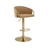 Evander Gold Gas Lift Bar Stool