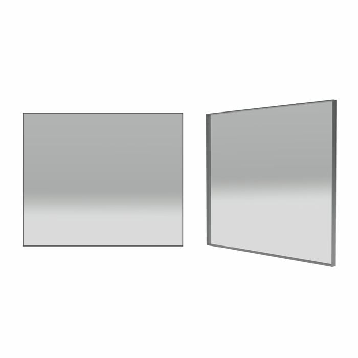Forme 900mm Brushed Stainless Steel Square Framed Mirror