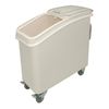 Vogue Ingredient Bin With Scoop Polypropylene Mobile Dry Food Storage 102ltr