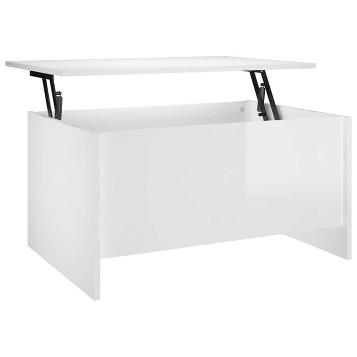 vidaXL Coffee Table High Gloss White Couch Accent Centre Table