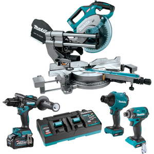 Makita XGT 40Vmax 4 Piece Brushless Combo 4.0Ah Kit