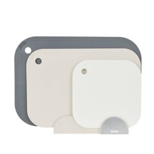 SVNA Stacking Chopping Boards 3pcs Set Cream