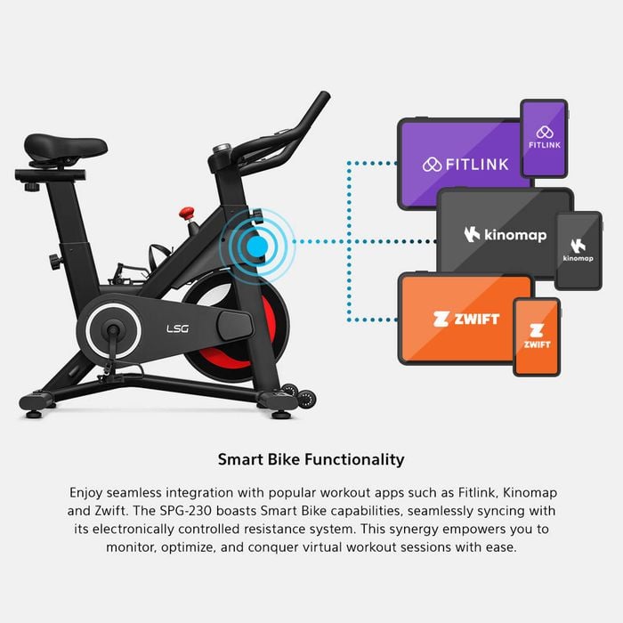 LSG Fitness SPG-230 Spin Bike Exercise Bike Auto Resistance