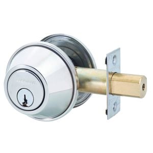 Lockwood Satin Stainless Steel Symmetry Double Cylinder Deadbolt