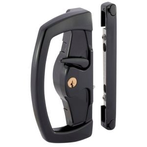 Gainsborough Black Yarra Ridge Sliding Patio Door Double Cylinder Deadlock