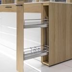 Hafele Silver Powdercoat No.15 2 Tier Pull-Out